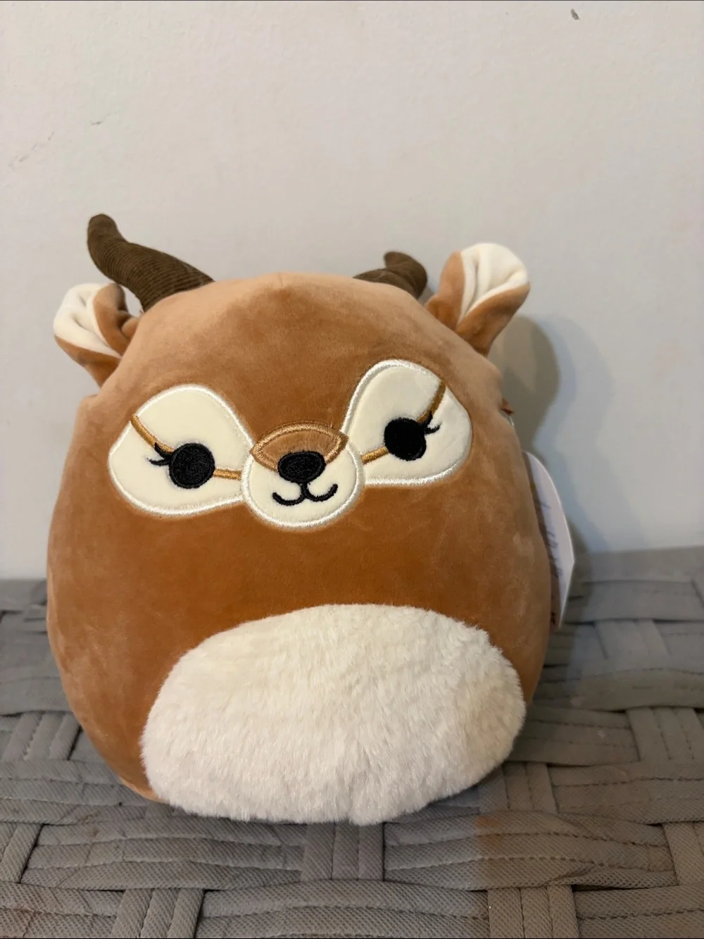 Squishmallows Brown and Cream Deer Plush Accessory